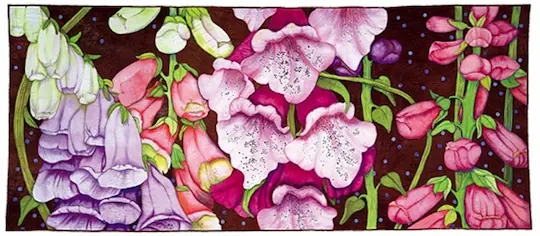 A quilt by artist Velda Newman
