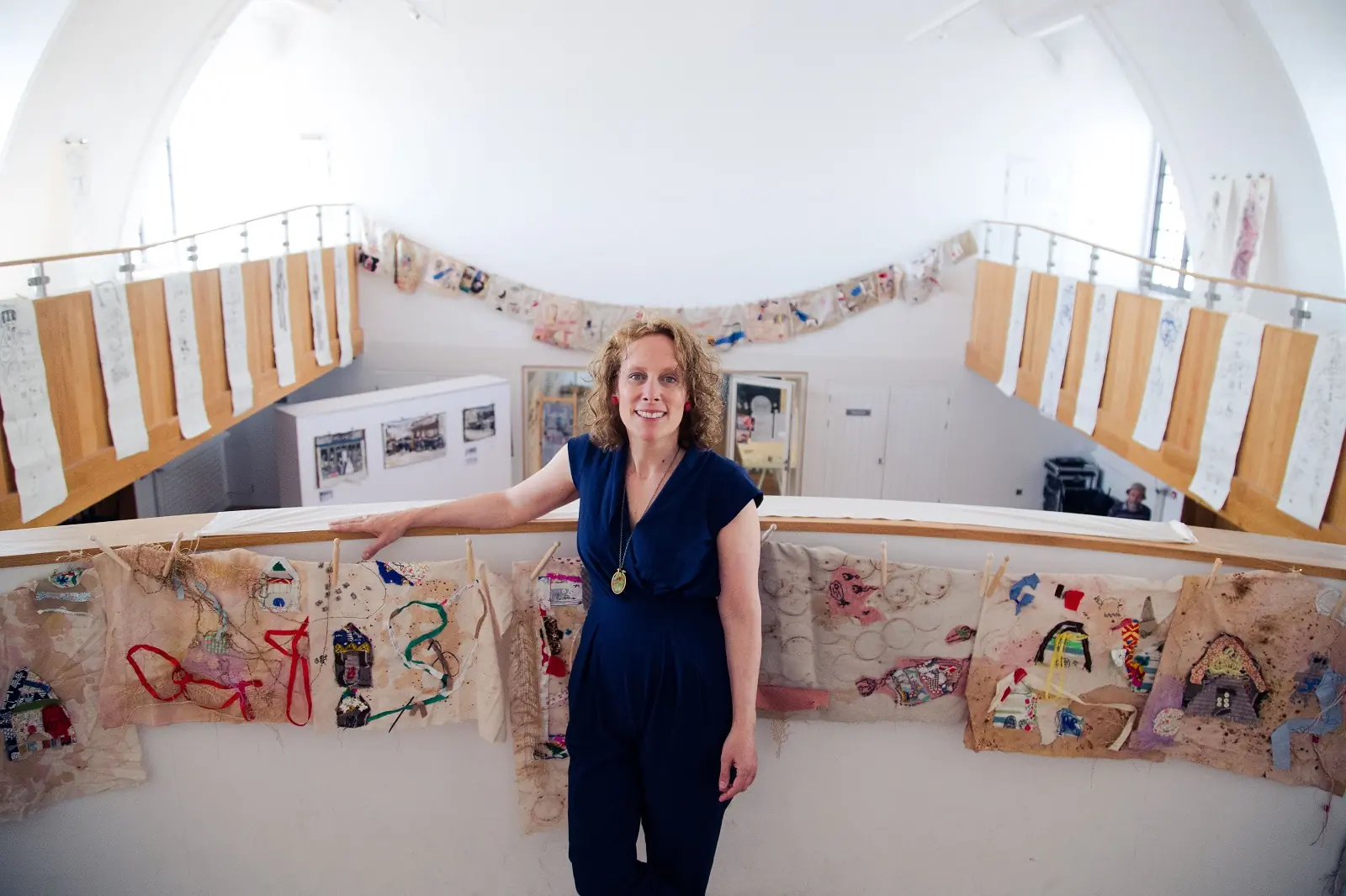 Haf Weighton at Penarth pier Pavilion exhibition May 2019 (photo credit Abigail Apollonio Photography)