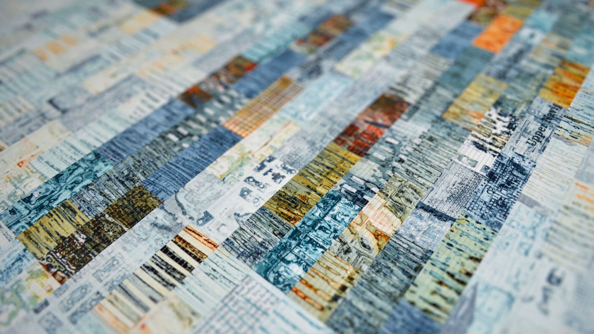 a close up of screen printing on cotton fabric