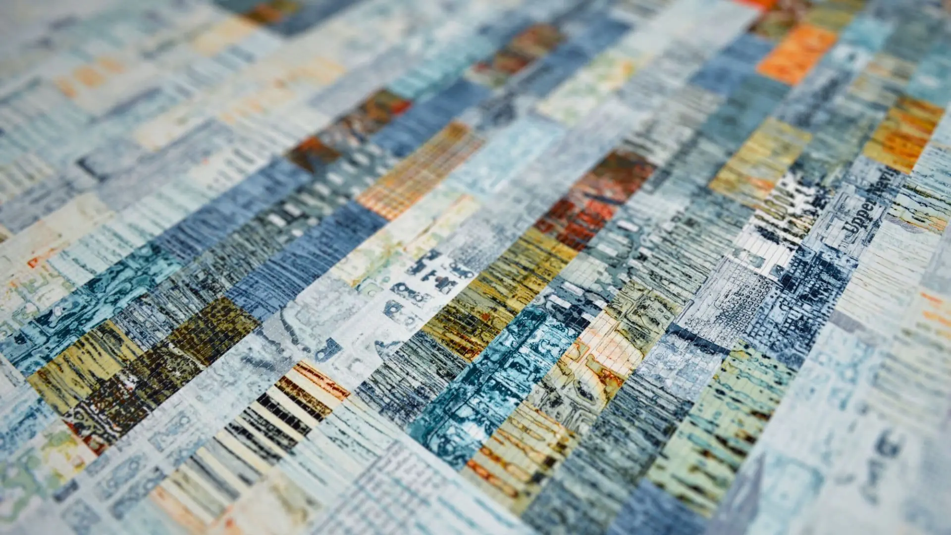 a close up of screen printing on cotton fabric