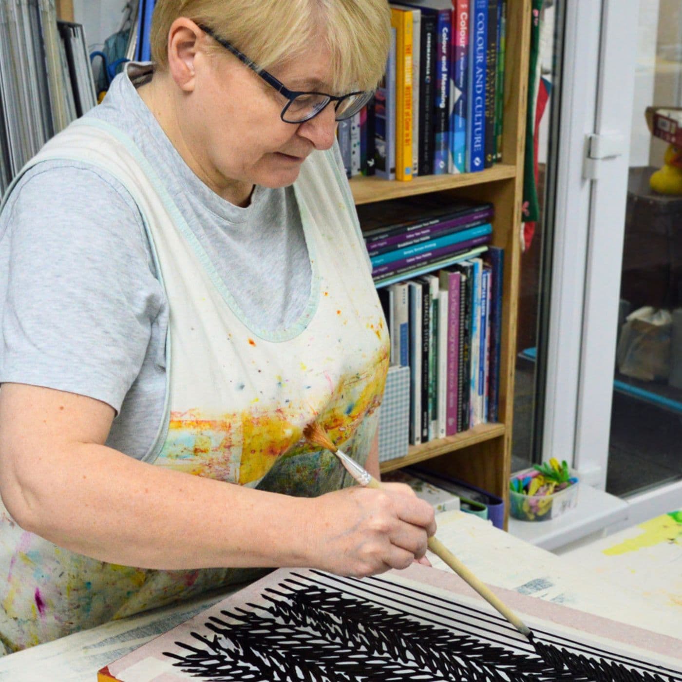 Leah in her studio.