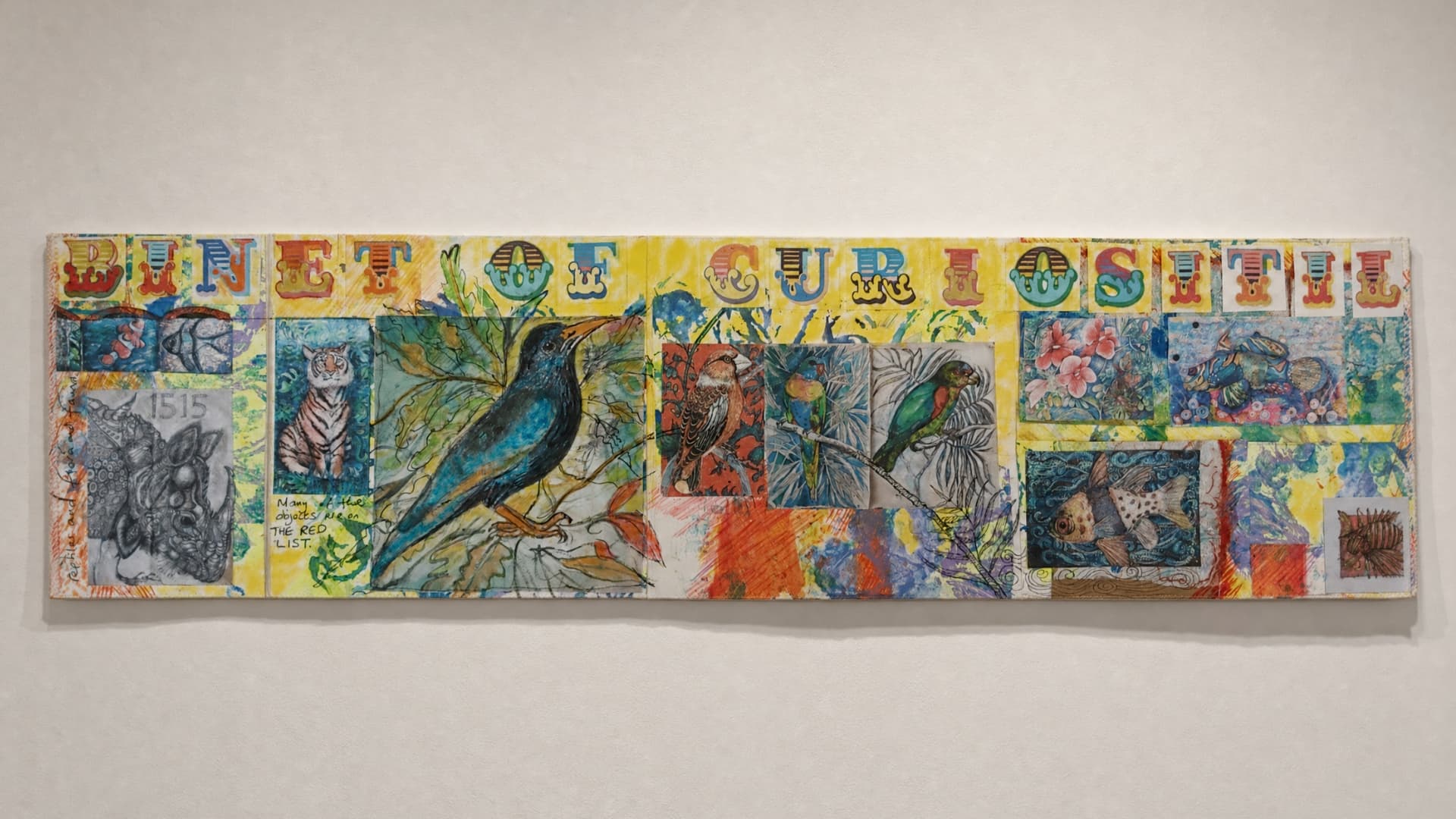 Colourful collage of various curiosities.