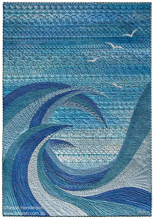 Carol Naylor Virtual Waves Textile Arts On Facebook TextileArtist