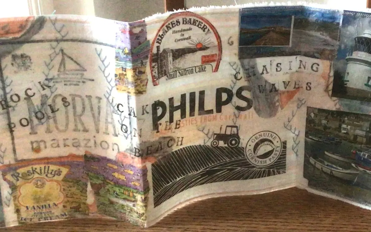 Vicki Briggs' piece in response to a Stitch Club workshop from Anne Kelly