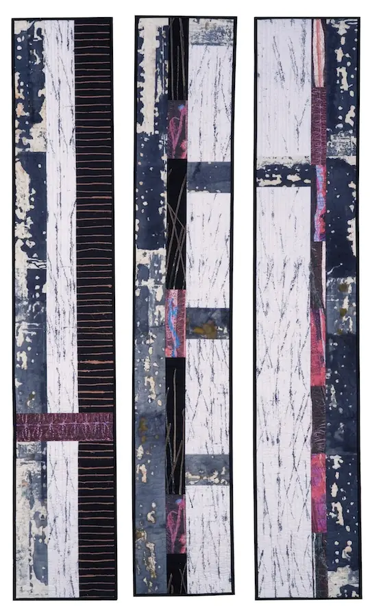 A piece by quilt maker and artist Annette Morgan