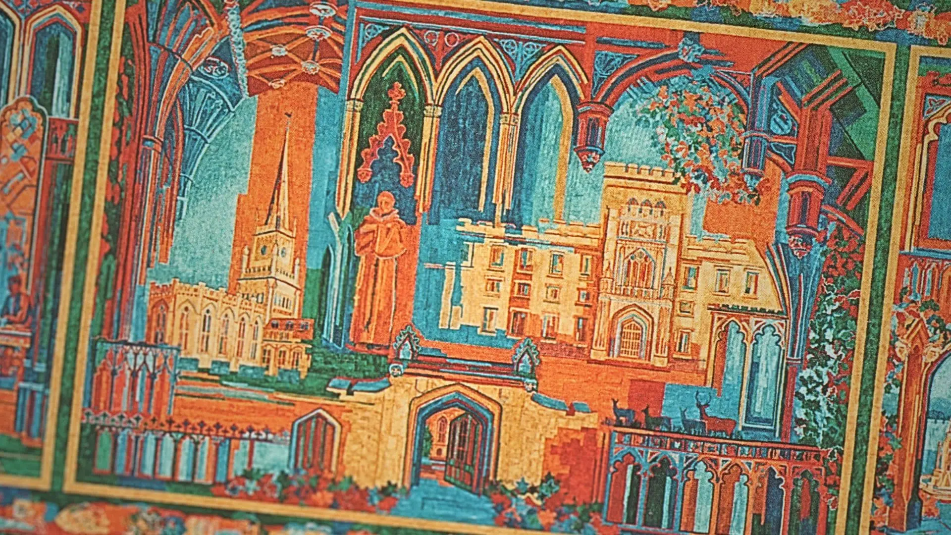 Textile artwork using various techniques of Arches.