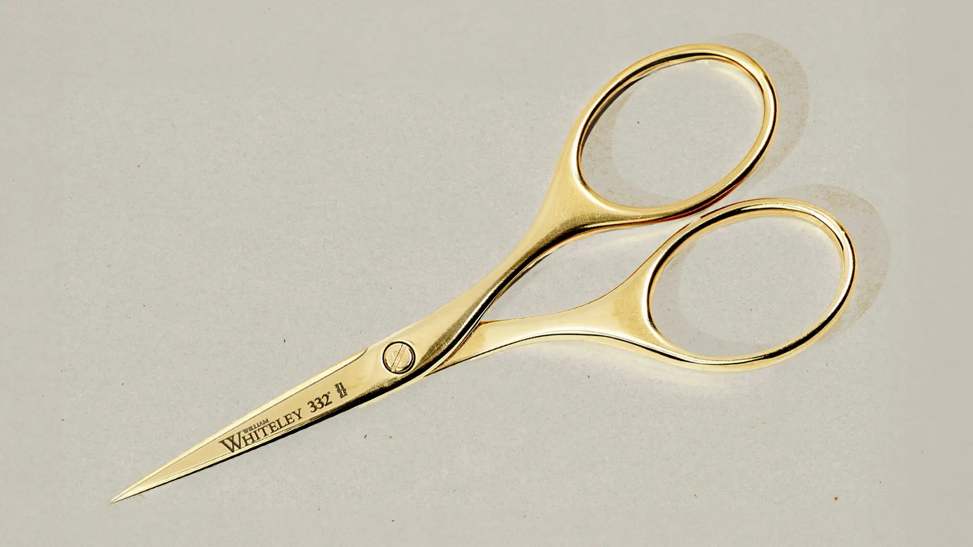 Gold embroidery scissors. Photo: Whiteley’s.